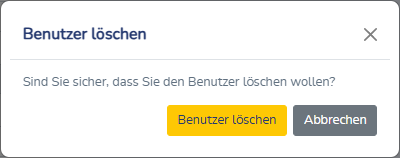 Fenster Benutzer löschen