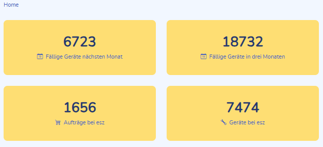 Zugänge zu den meistgesuchten Aktionen in ae+ auf der Startseite