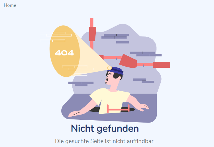 Ansichten von nicht verfügbaren Seiten.